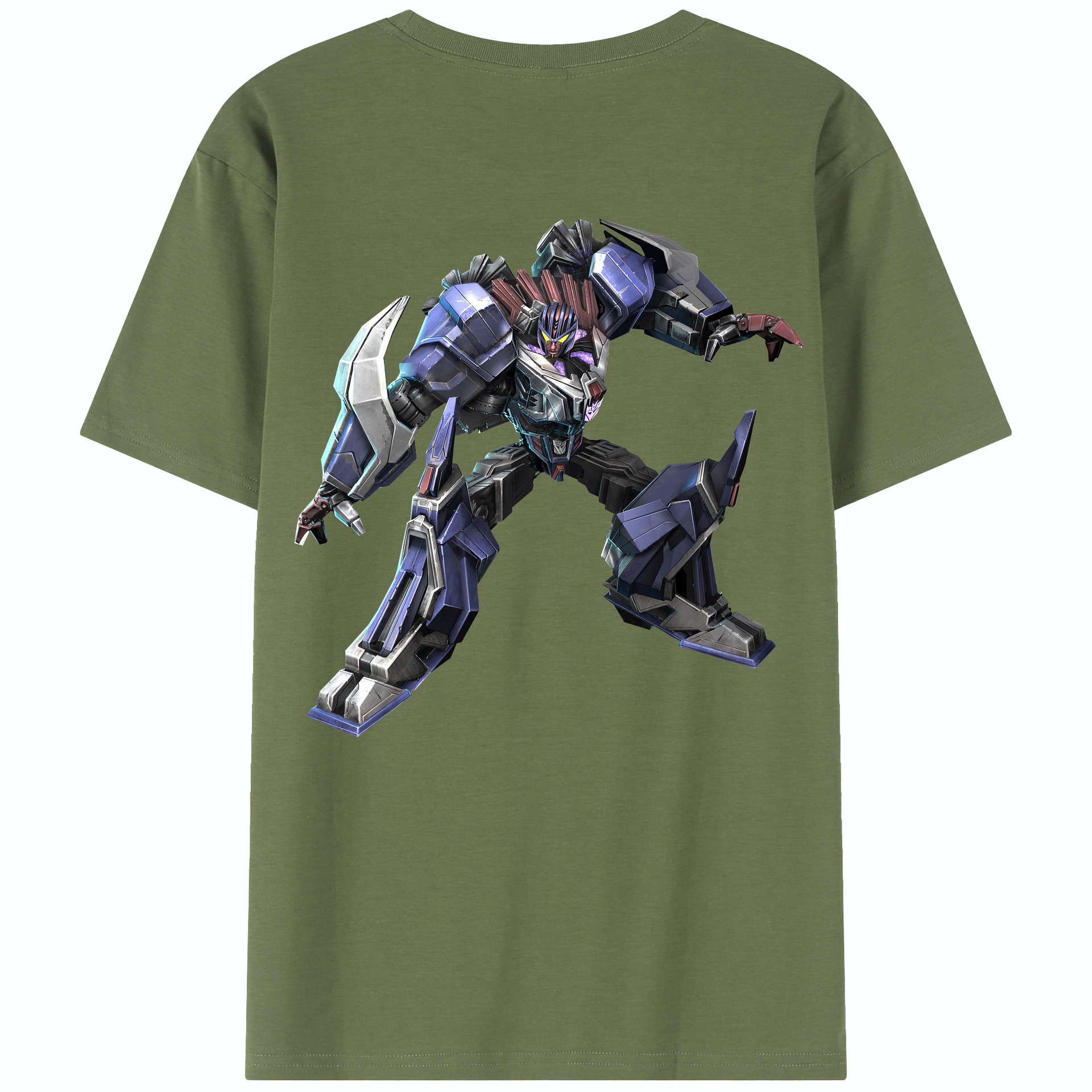 （画像用） Transformers トランスフォーマー 綿100％半袖Tシャツ（背面プリント）